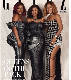 Yvonne Okoro, McBrown and Joselyn Dumas cover 20th edition of the Glitz Africa Magazine