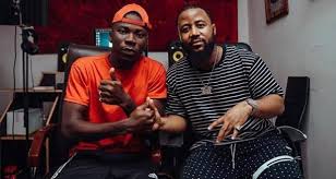 Stonebwoy & Cassper shoot Wame video in 200,000 dollars Gulf Lamborghini Gallardo (video)